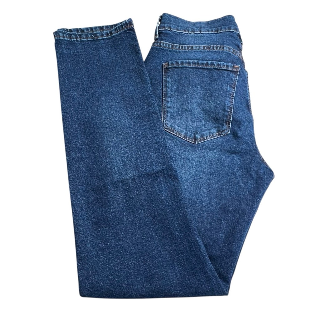 Mott & Bow Womens 28X30 Boyfriend Dark Wash Mid Rise Jeans